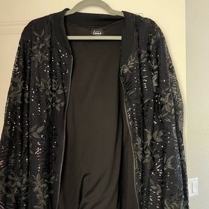 Sequin jacket, 3x looks nice